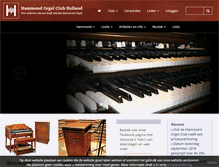 Tablet Screenshot of hammondclub.nl